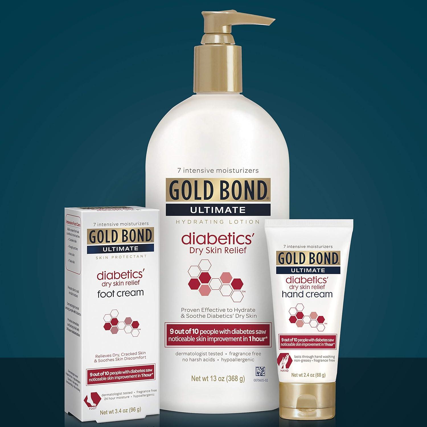 imageGold Bond Diabetics Dry Skin Relief Body Lotion 45 oz With Aloe to Moisturize ampamp Soothe
