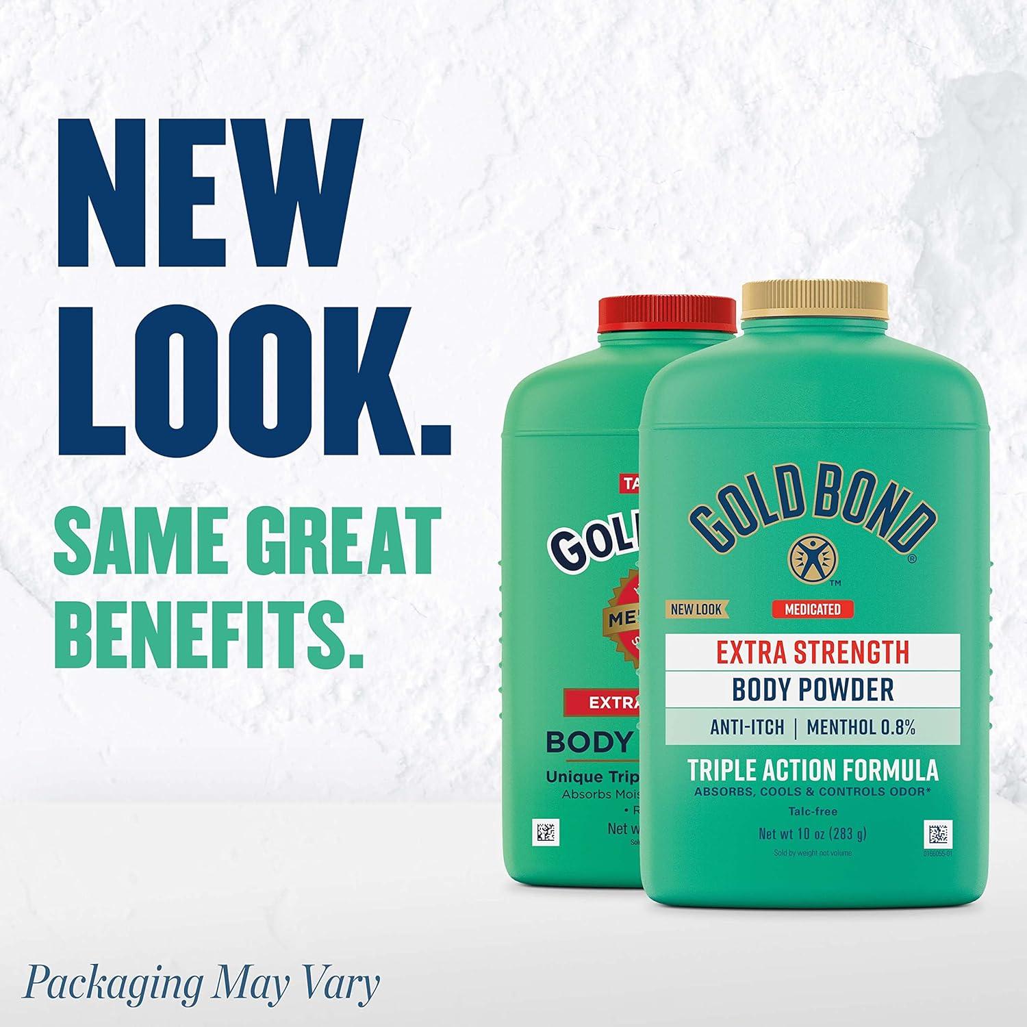 imageGold Bond Extra Strength Medicated Body Powder 10 oz Cooling Absorbing ampamp Itch Relief10 Ounce Pack of 2