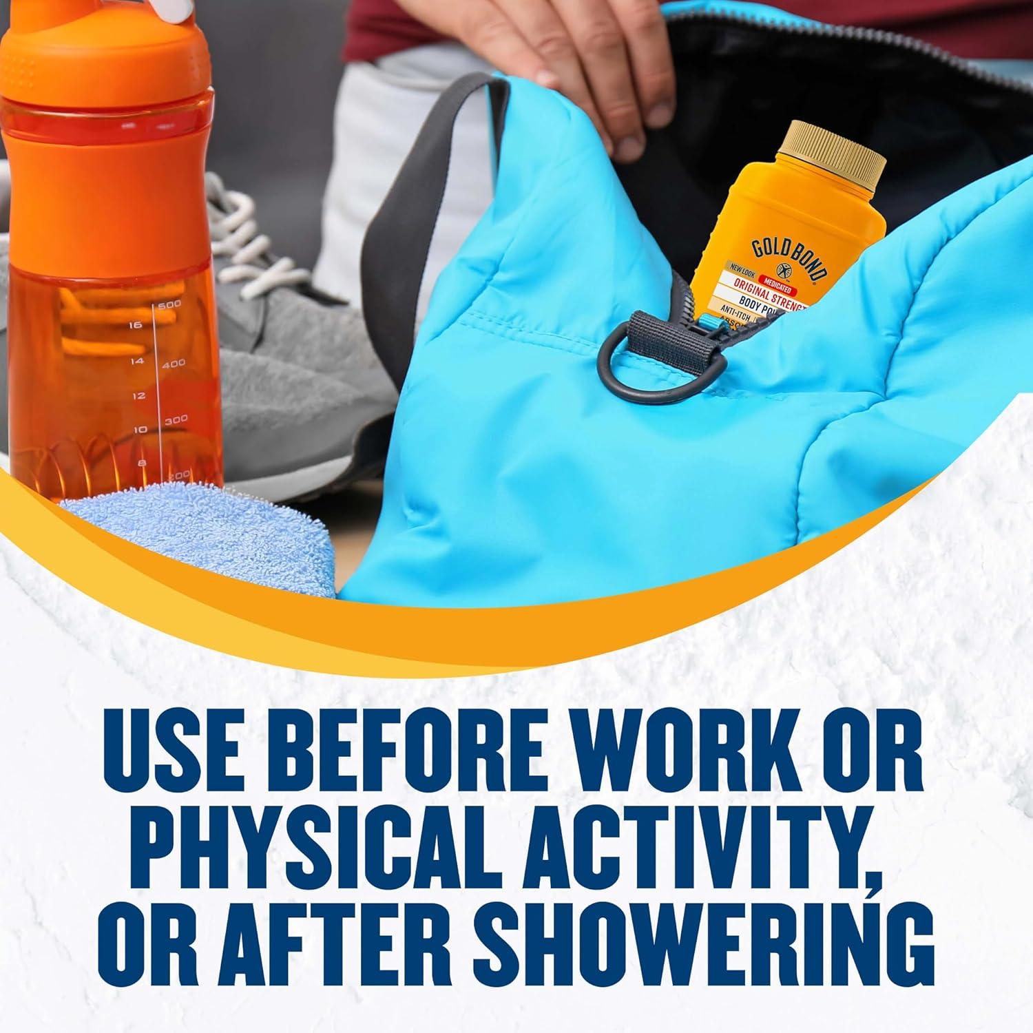 imageGold Bond Medicated Original Strength Body Powder 10 oz TalcFree AntiItch Absorbs ampamp Cools1 Ounce Pack of 1