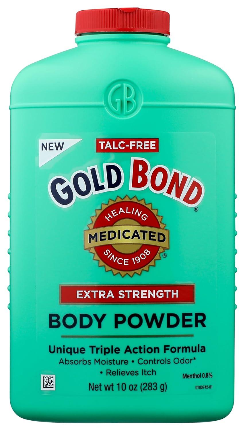 imageGold Bond Medicated TalcFree Extra Strength Body Powder 10 oz for Cooling Absorbing Itch Relief10 Ounce Pack of 1