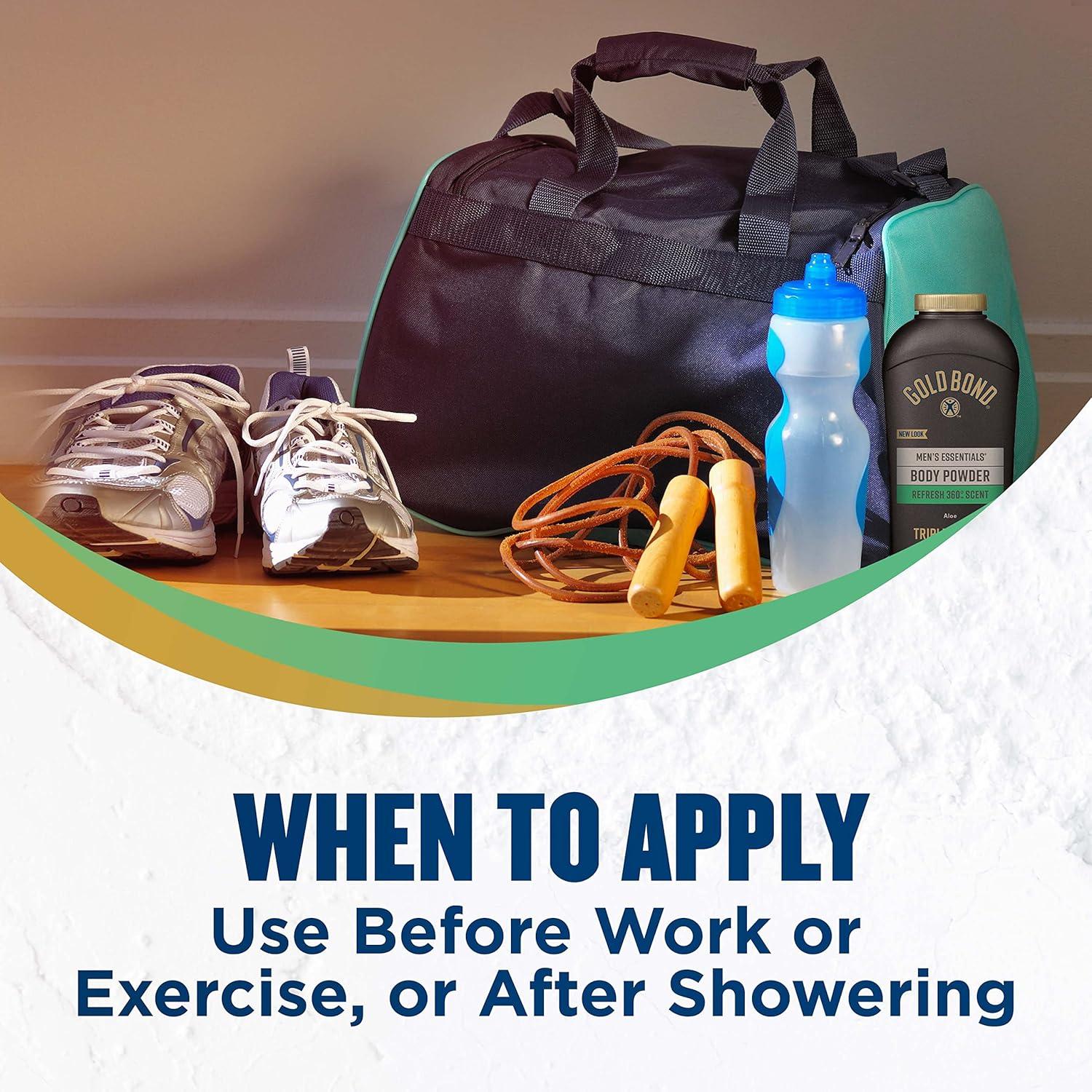 imageGold Bond Mens Essentials TalcFree Body Powder 10 oz Refresh 360 Scent Wetness Protection10 Ounce Pack of 1