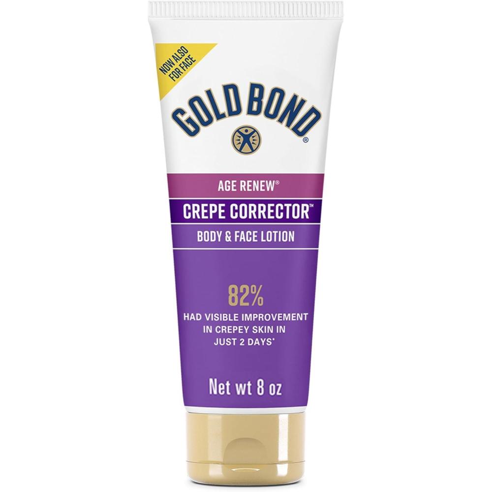 imageGold Bond Age Renew Crepe Corrector Body ampamp Face Lotion Replenishing ampamp Smoothing Formula 14 oz Packaging may vary8 Ounce Pack of 1