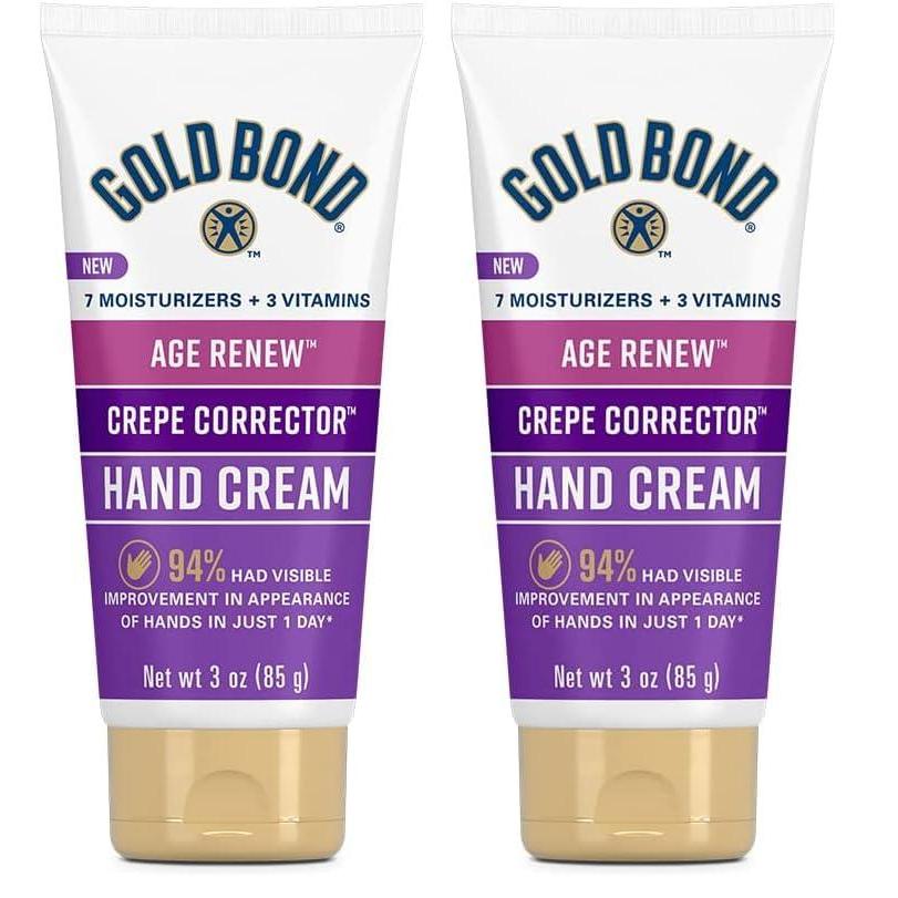 imageGold Bond Age Renew Crepe Corrector Hand Cream Replenishing ampamp Smoothing Formula 3 oz3 Fl Oz Pack of 2