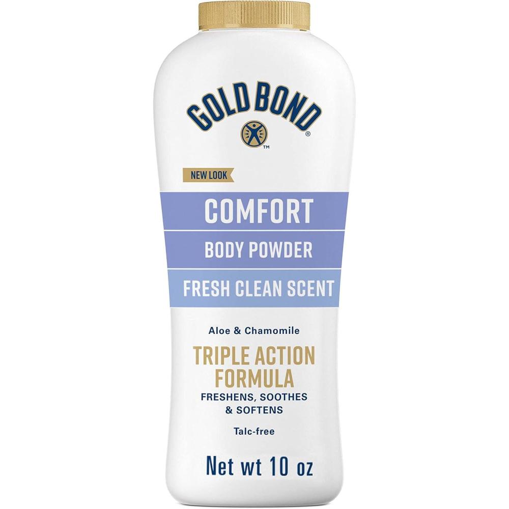 imageGold Bond Comfort Body Powder 10 oz TalcFree Fresh Clean Scent With Aloe ampamp Chamomile10 Ounce Pack of 1