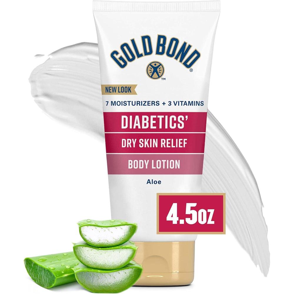 imageGold Bond Diabetics Dry Skin Relief Body Lotion 45 oz With Aloe to Moisturize ampamp Soothe