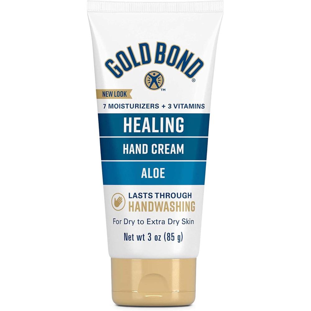 imageGold Bond Healing Hand Cream With Aloe Hand Lotion for Dry Skin That Lasts Through Handwashing 3 oz Pack of 21 Count Pack of 1