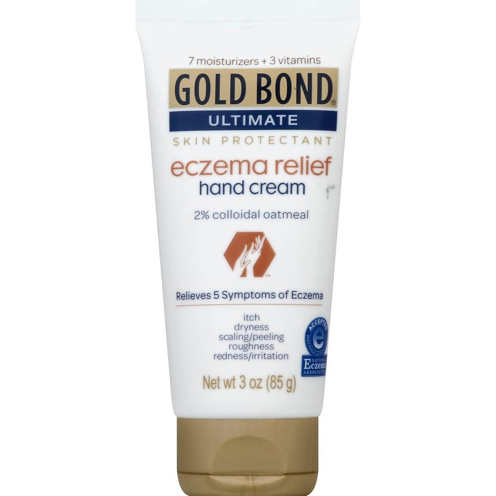 imageGold Bond Medicated Eczema Relief Hand Cream 3 oz Skin Protectant Cream With 2 Colloidal Oatmeal3 Ounce Pack of 1