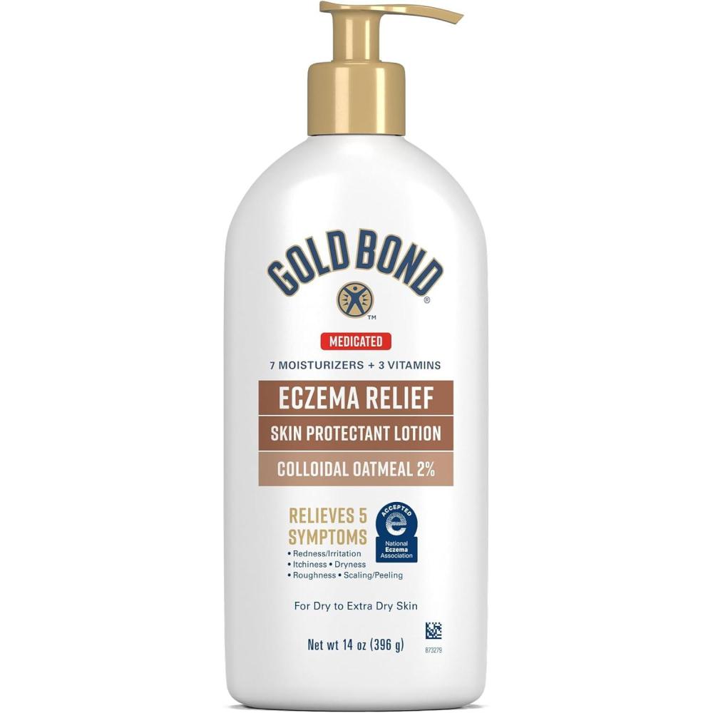 imageGold Bond Medicated Extra Strength Body Lotion 14 oz Moisturizes Relieves ampamp Soothes Skin Moisturizer14 Ounce