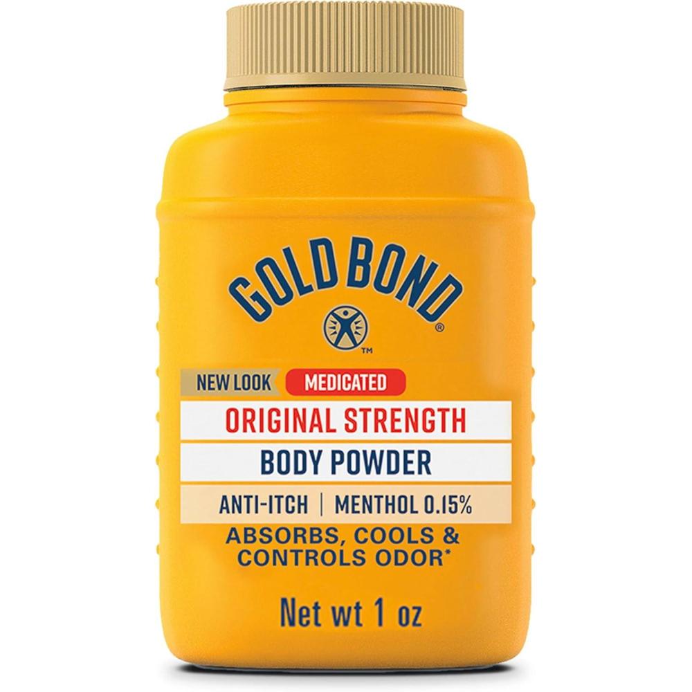 imageGold Bond Medicated Original Strength Body Powder 10 oz TalcFree AntiItch Absorbs ampamp Cools1 Ounce Pack of 1