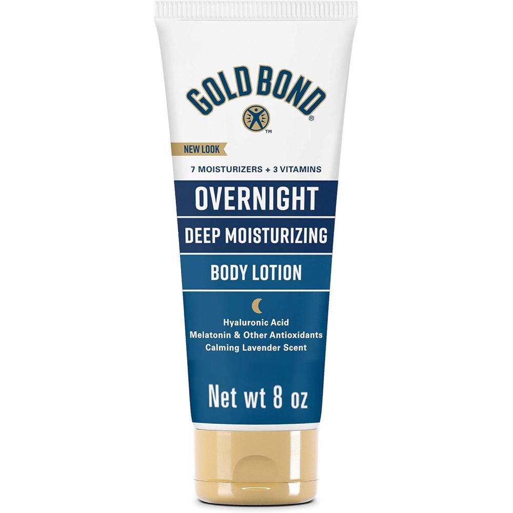 imageGold Bond Overnight Deep Moisturizing Lotion 8 oz Skin Therapy Lotion With Calming Scent