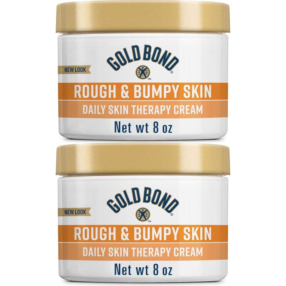 imageGold Bond Rough ampamp Bumpy Daily Skin Therapy Cream 8 oz With 7 Moisturizers ampamp 3 Vitamins8 Fl Oz Pack of 2